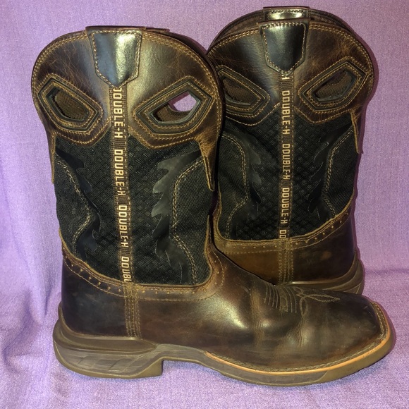 Used Men’s Double H Cowboy Work Boots Size 10.5D DH5366 - Picture 10 of 14